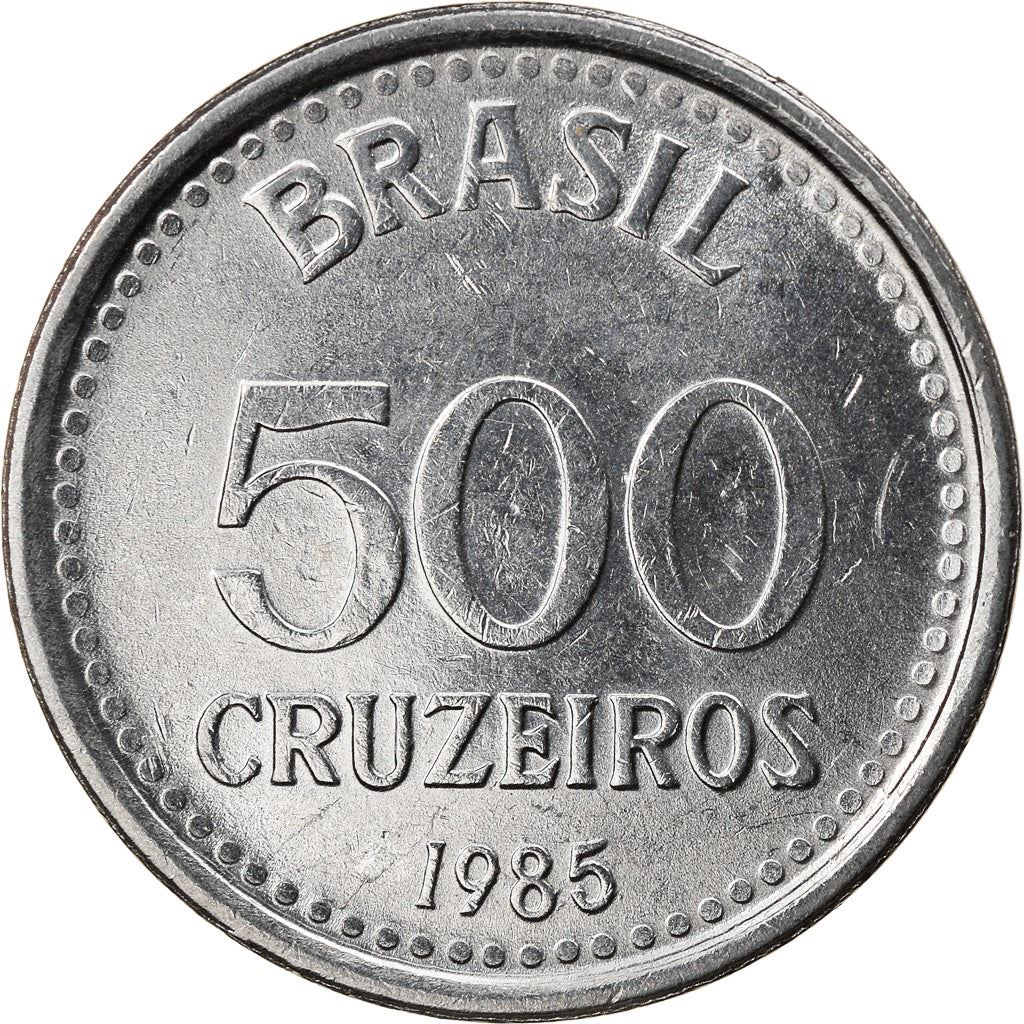 Brazil | 500 Cruzeiros Coin | Star | Km:597 | 1985 - 1986