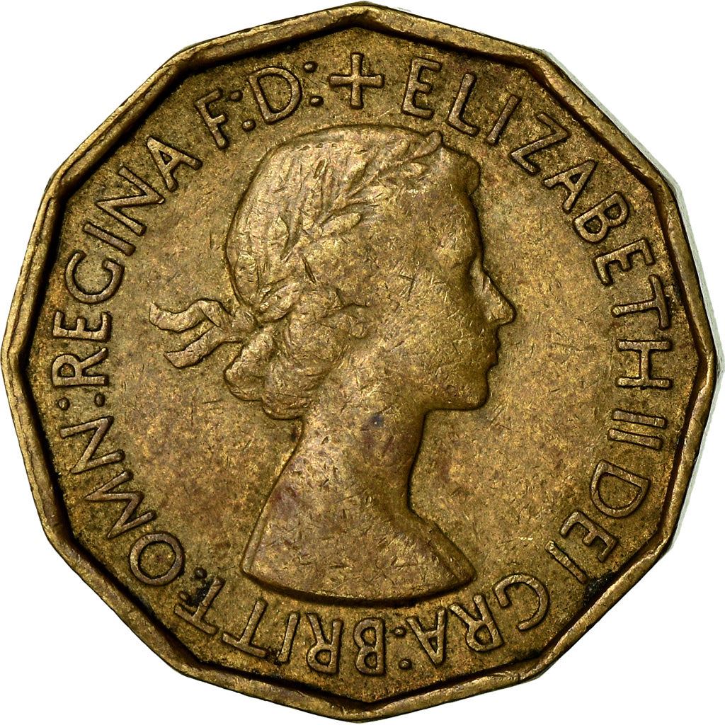 United Kingdom | 3 Pence Coin | Elizabeth II | Km:886 | 1953