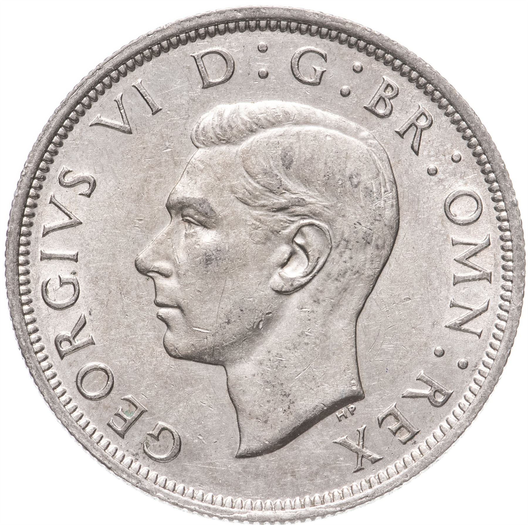 United Kingdom | 1/2 Crown Coin | George VI | KM:856 | 1937 - 1946