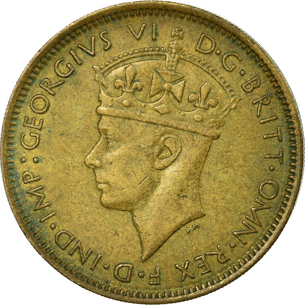British West Africa | 1 Shilling Coin | Wreath | George VI | Km:23 | 1938 - 1947
