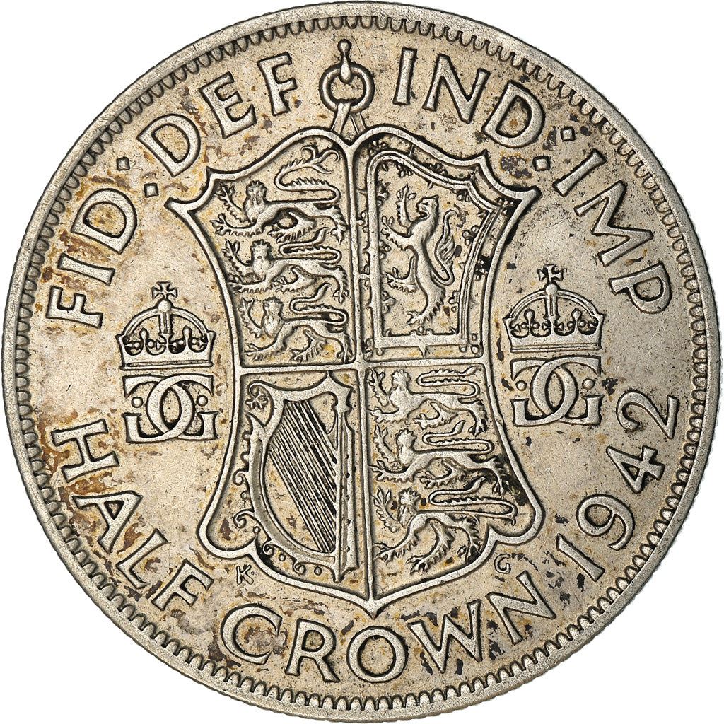 United Kingdom | 1/2 Crown Coin | George VI | KM:856 | 1937 - 1946