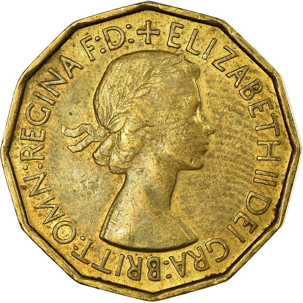 United Kingdom | 3 Pence Coin | Elizabeth II | Km:886 | 1953