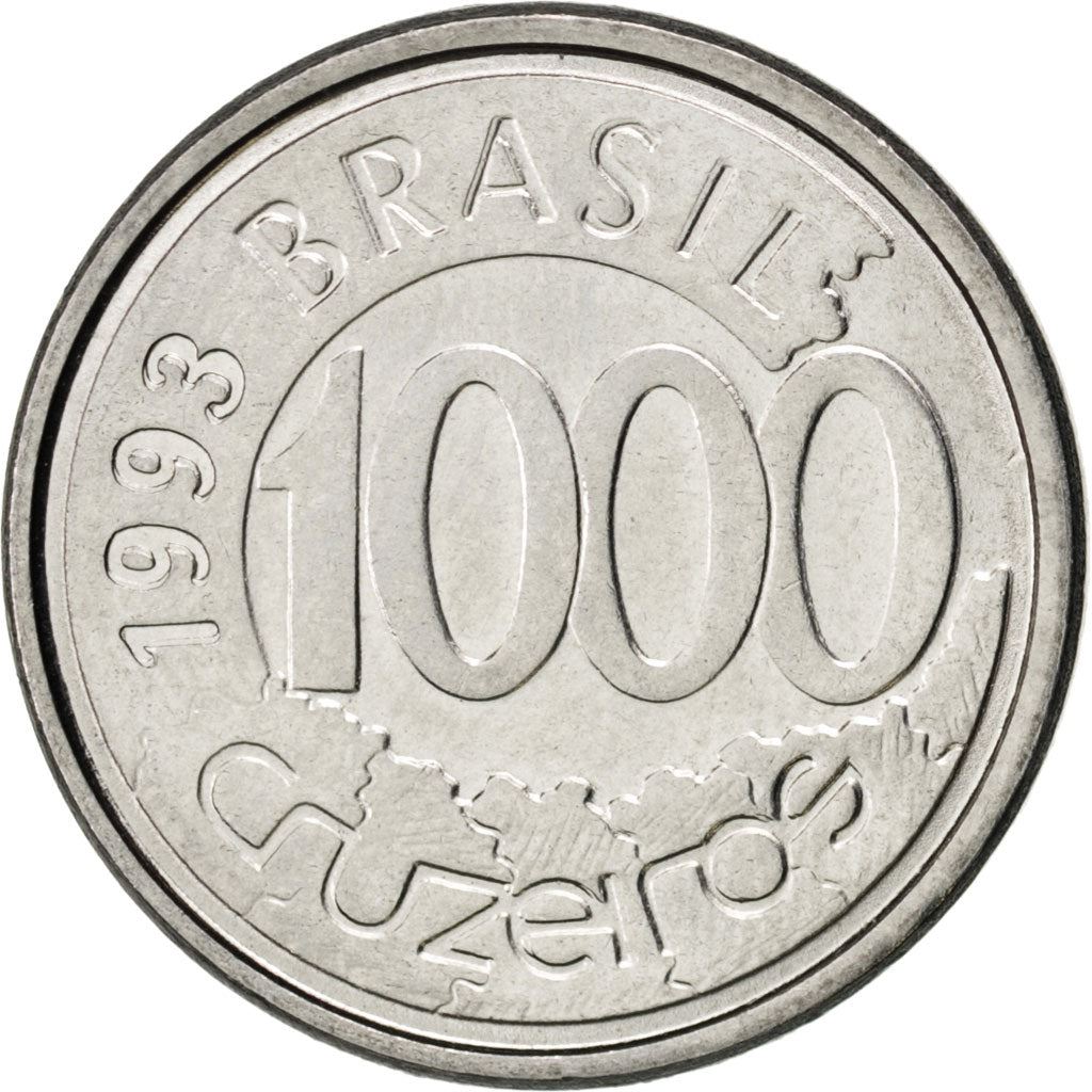 Brazil | 1000 Cruzeiros Coin | Acará fish | Km:626 | 1992 - 1993
