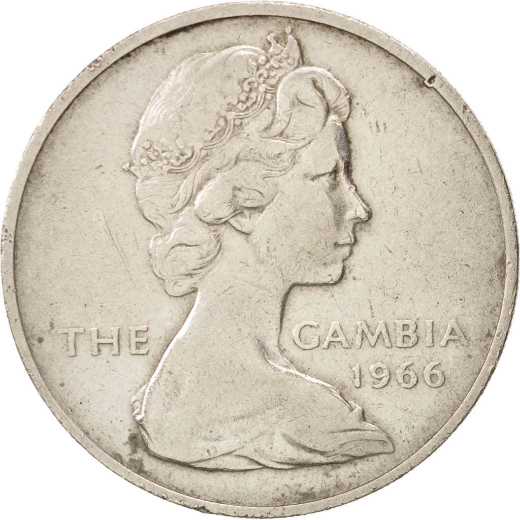 The Gambia | 2 Shillings Coin | African Ox | Km:5 | 1966
