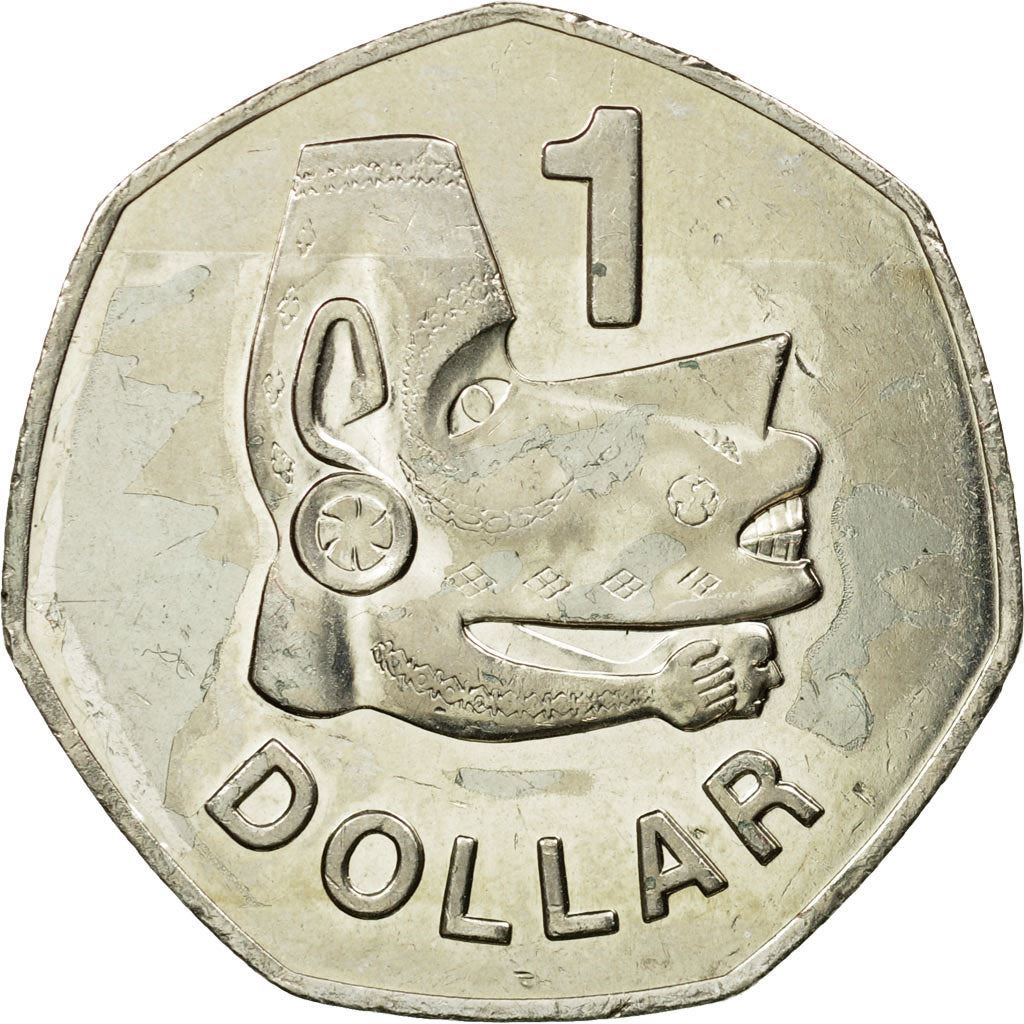 Wyspy Salomona | Moneta 1 Dolar | Elżbieta II | Duch Morza | Km:72 | 1996 - 2005