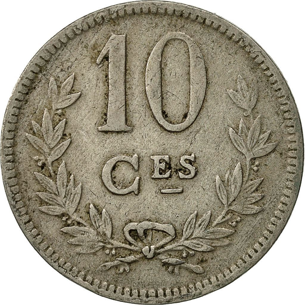 Luxembourg | 10 Centimes Coin | Copper-Nickel | Km:34 | 1924