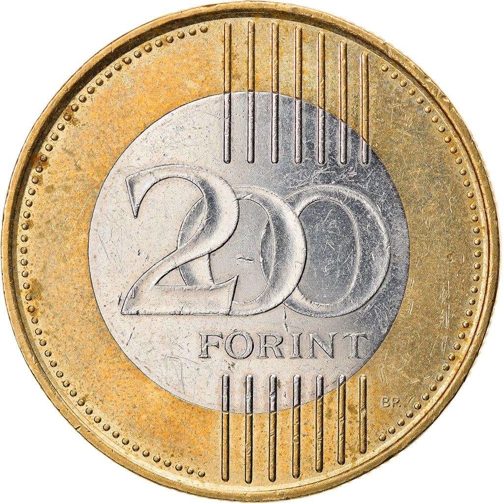 匈牙利200福林硬币 | 塞切尼链桥 | 布达佩斯 | KM826 | 2009 - 2011