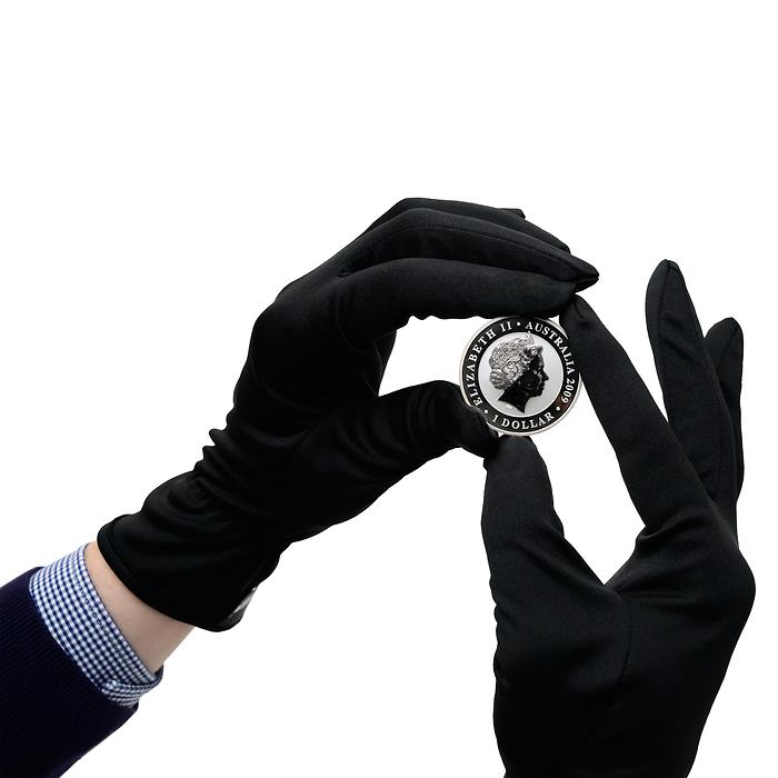 Microfibre Gloves for Coin Handling | Leuchtturm | Black | S - M - L