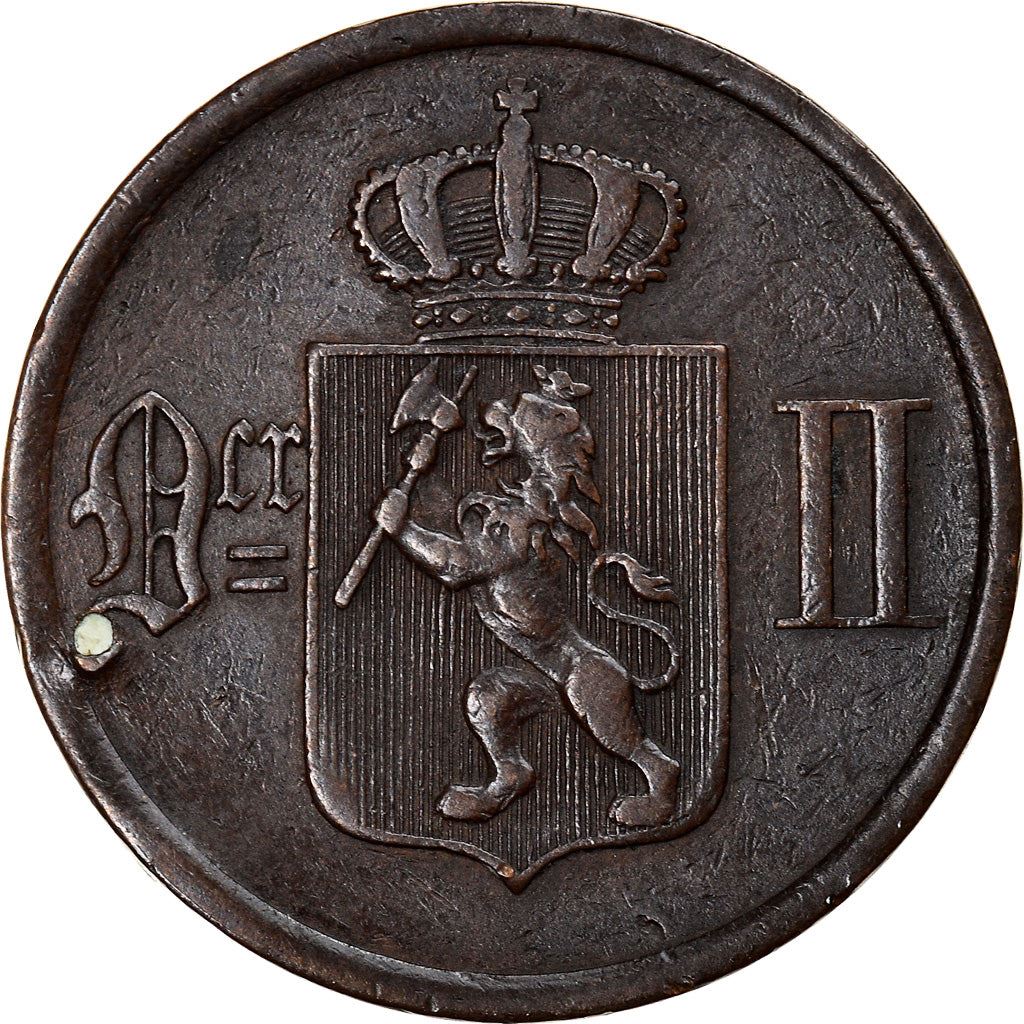 Norge | 2 Øre Mønt | Oscar II | KM:353 | 1876 - 1902