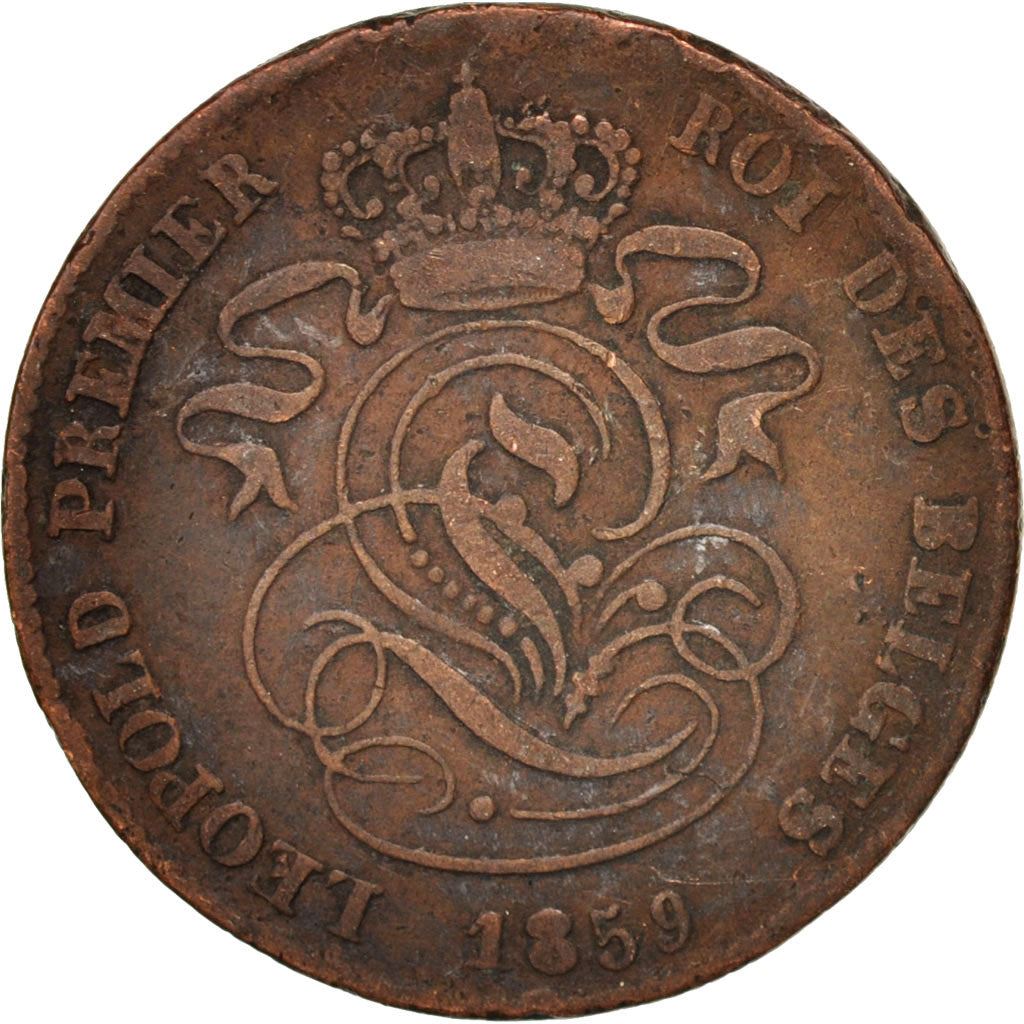 Belgien | 2-Centimes-Münze | Leopold I. | Kupfer | KM: 4.1–4.4 | 1833–1865