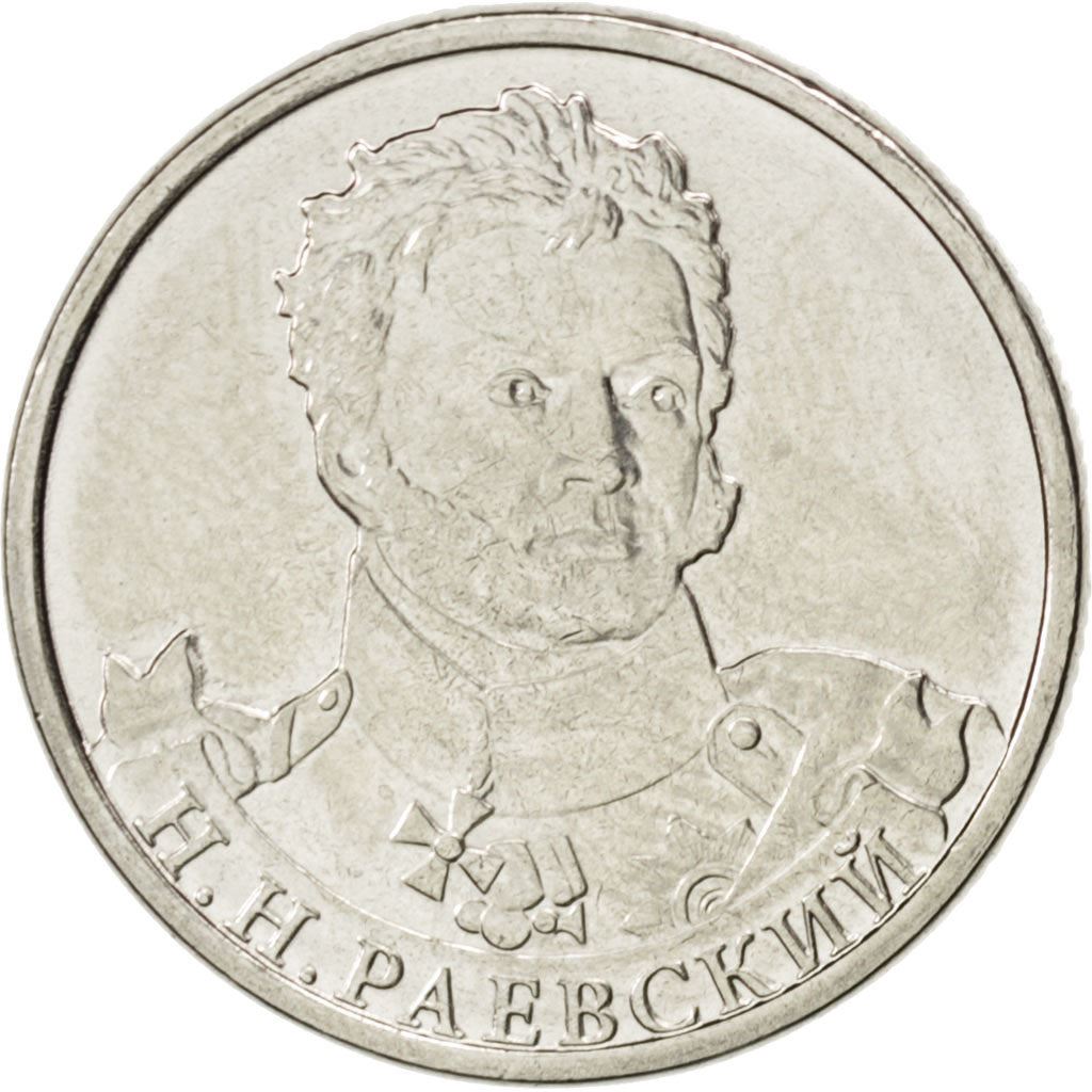 Russia | 2 Roubles Coin | Nikolay Raevsky | Y:1405 | 2012
