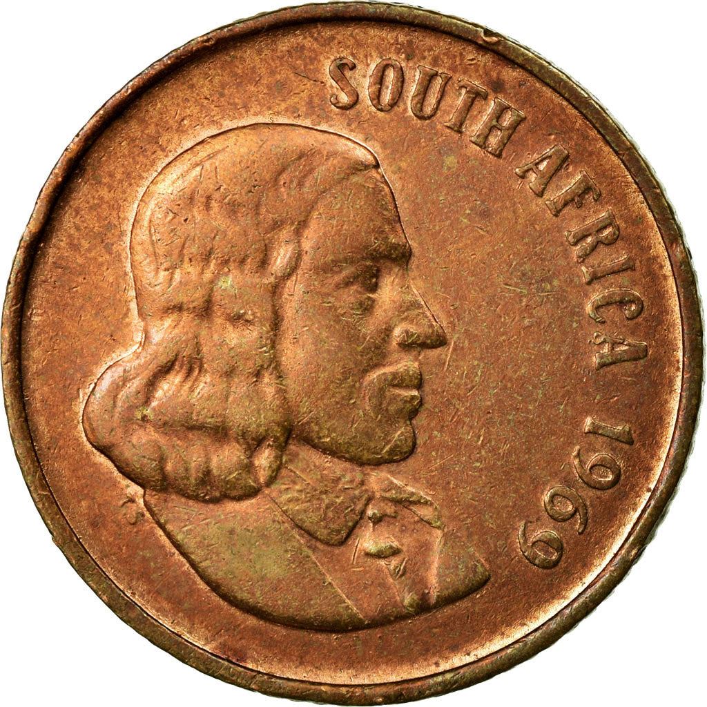 Pièce de 2 Cents d'Afrique du Sud | Légende en anglais - SOUTH AFRICA | KM66.1 | 1965 - 1969