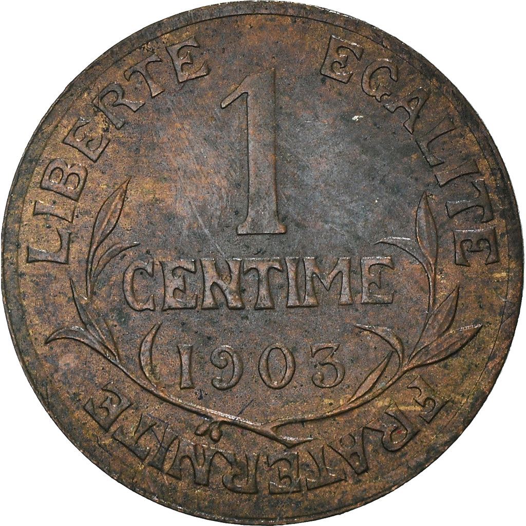 French 1 Centime Coin | Third Republic | KM840 | France | 1898 - 1920