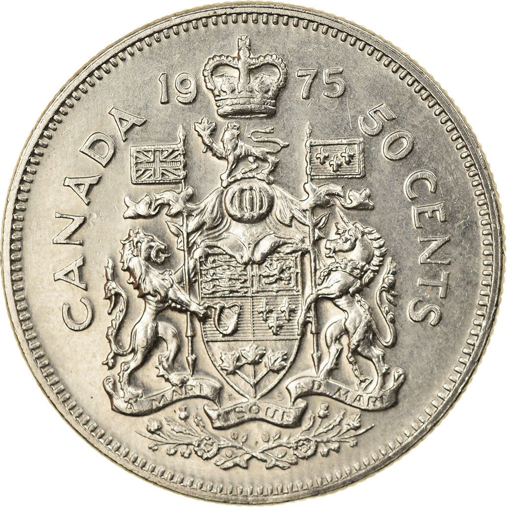 Canada | 50 Cents Coin | Nickel | 2nd portrait, Nickel | KM:75 | 1968-1989