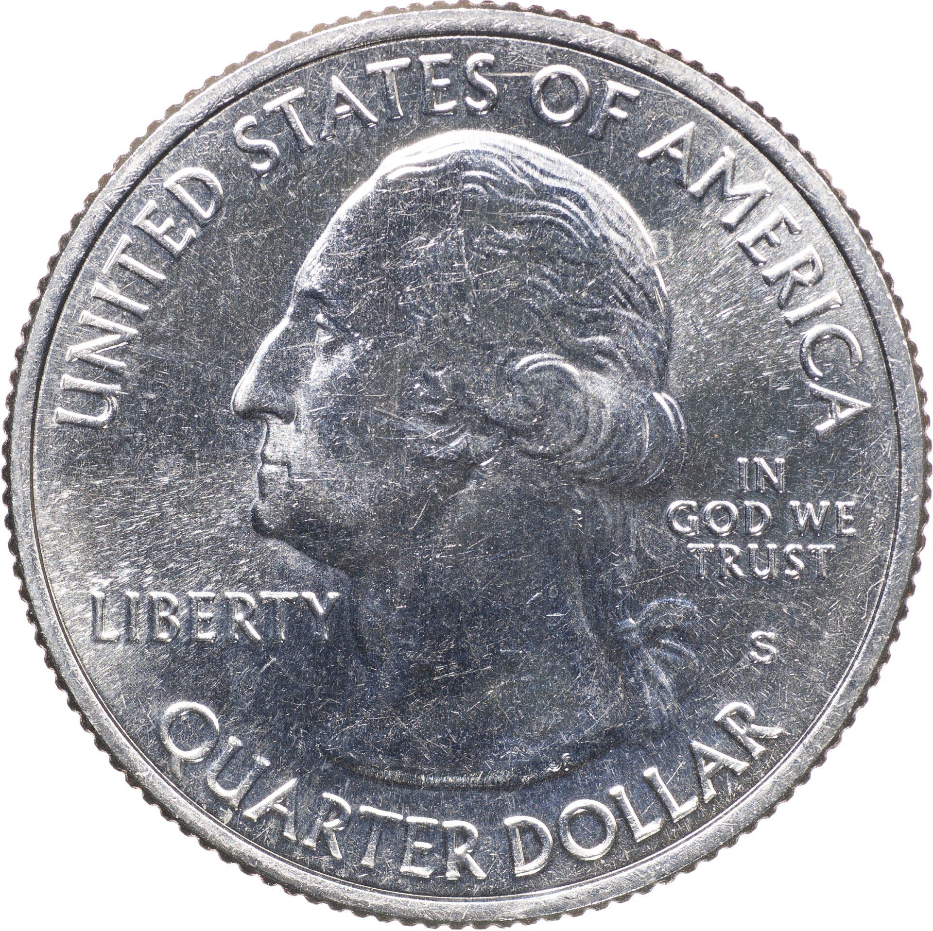 United States | 1/4 Dollar Coin | Great Sand Dunes | KM:569 | 2014