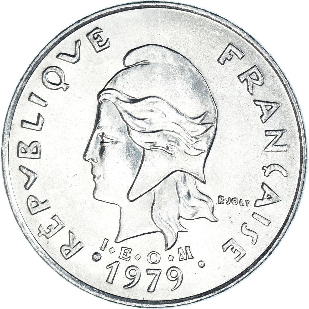 New Hebrides | 20 Francs Coin | Marianne | Native Mask | Snails | Km:3.2 | 1973 - 1982