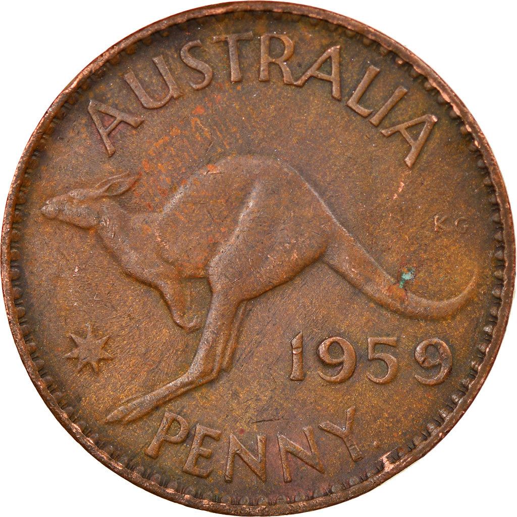 Australia | 1 Penny Coin | Kangaroo | Km:56 | 1955 - 1964