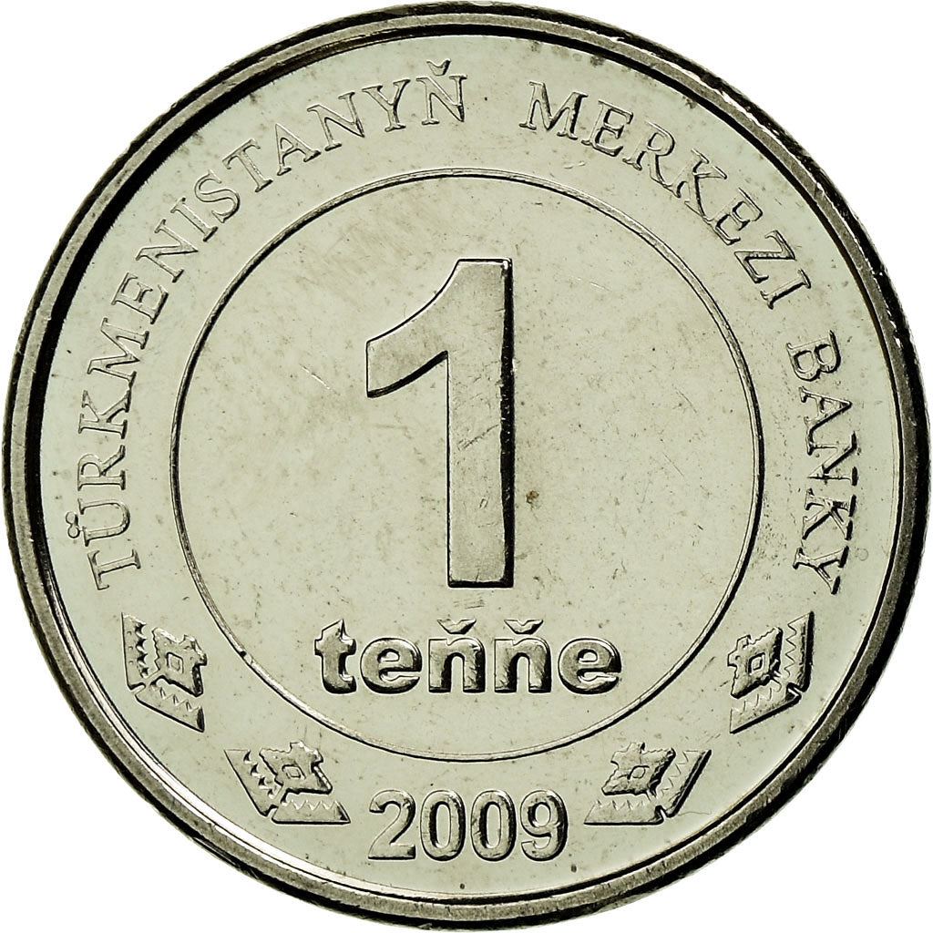 Turkmenistan 1 Tenne Coin | Independence Monument | KM95 | 2009