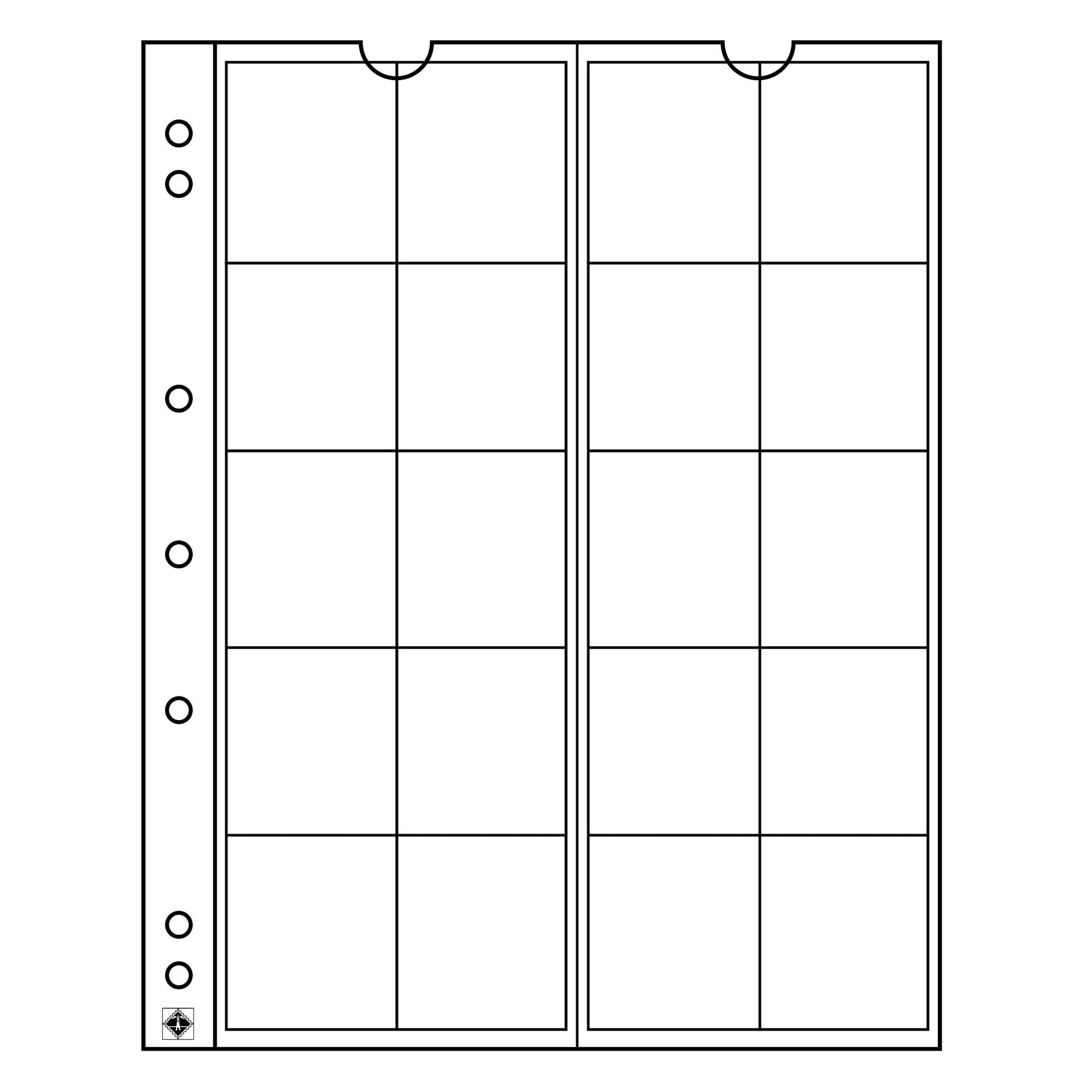 NUMIS Coin Sheets for Coin Albums | Packs of 5 | Different Pocket Configurations