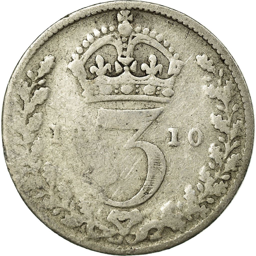 United Kingdom | 3 Pence Coin | Edward VII | Km:797 | 1902 - 1910