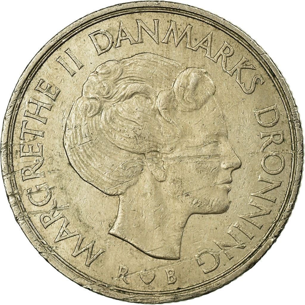 Denmark | 1 Krone Coin | Margrethe II | Km:862 | 1973 - 1989