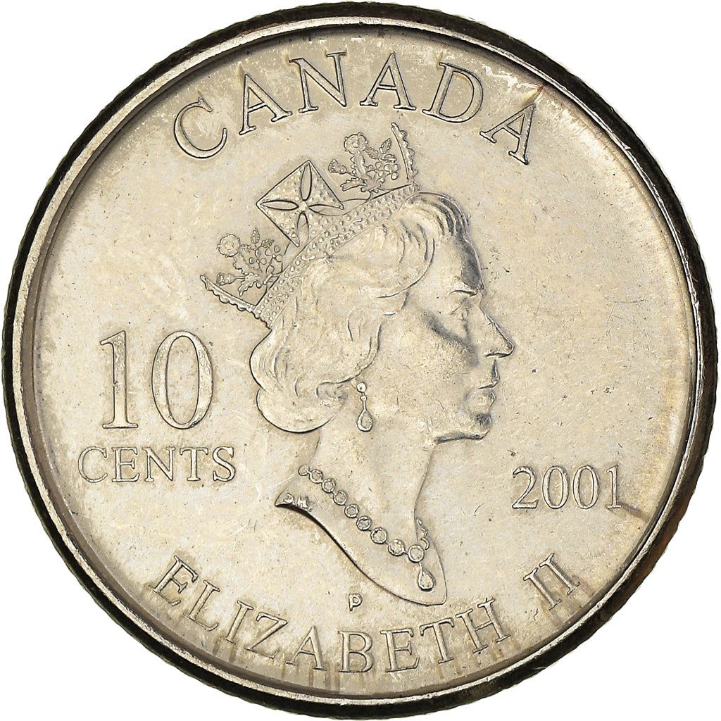 Canada | 10 Cents Coin | Volunteers | Nickel plated steel | KM:412 | 2001