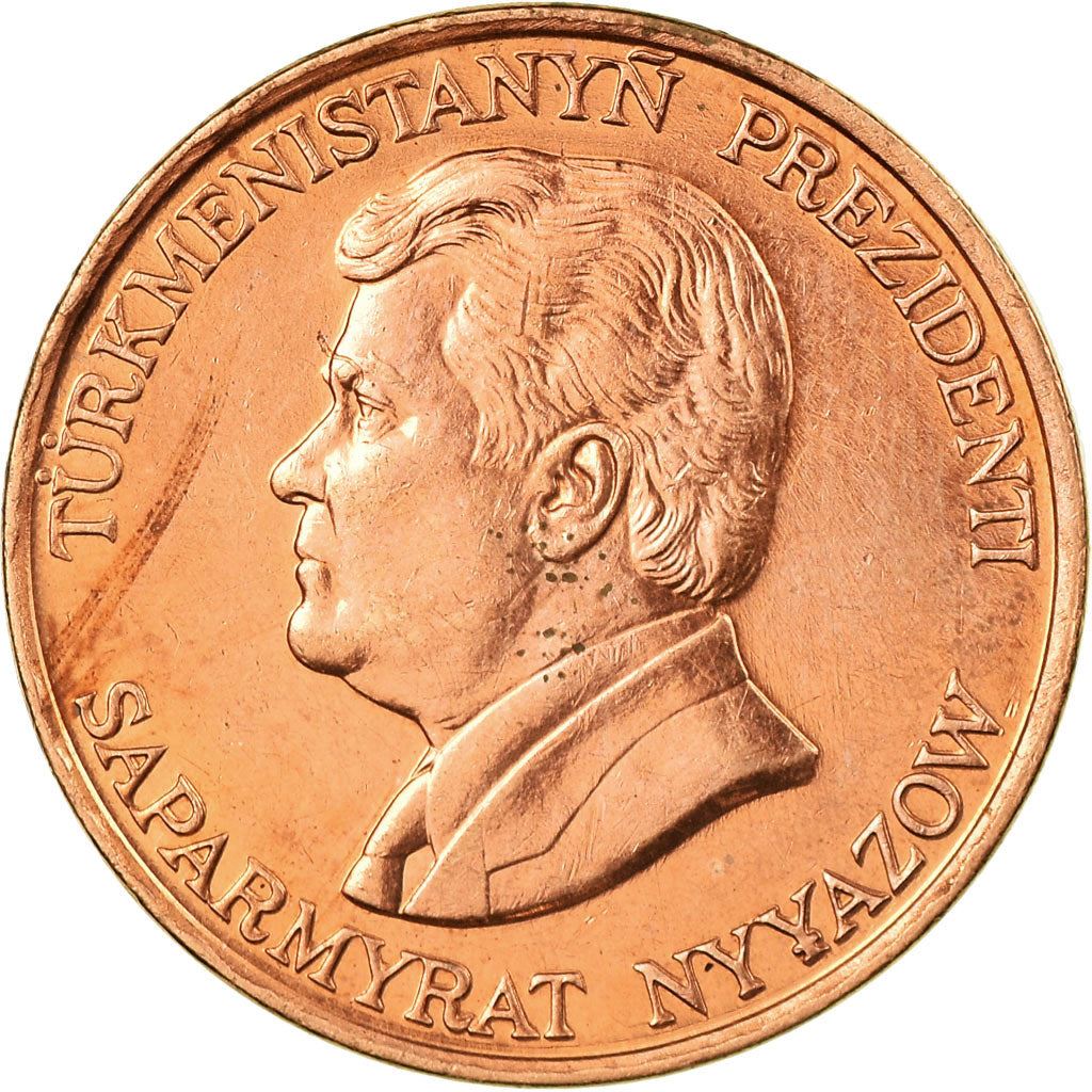 Turkmenistan 10 Tenne Coin | Saparmurat Niyazov | KM3 |1993