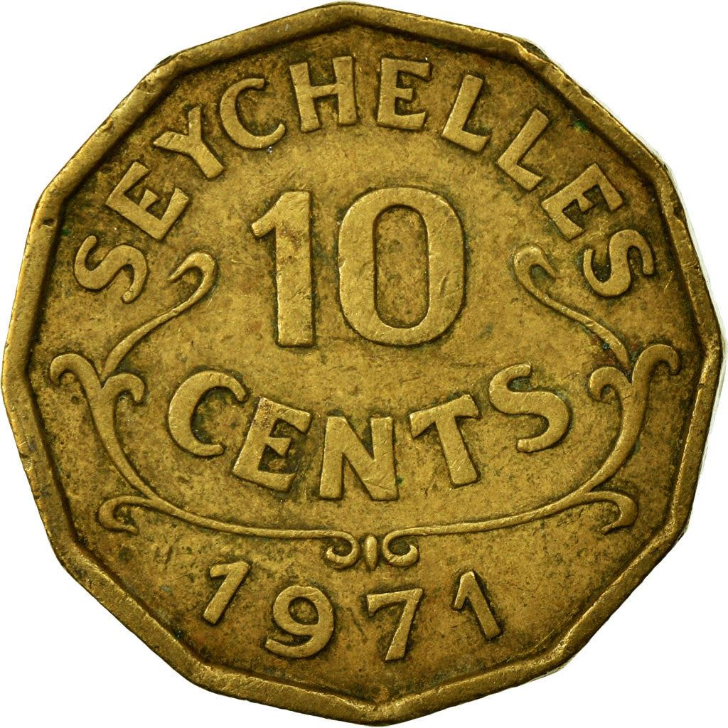Seychelles | 10 Cents Coin | Elizabeth II | Km:10 | 1953 - 1974
