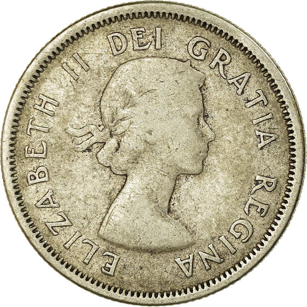 Canada | 25 Cents Coin | Silver | 1st portrait | KM:52 | 1953-1964