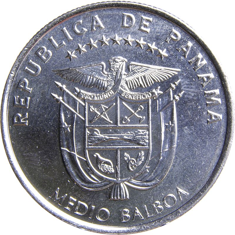 Panama 1/2 Balboa Coin | Charles V of the Holy Empire | KM145 | 2014