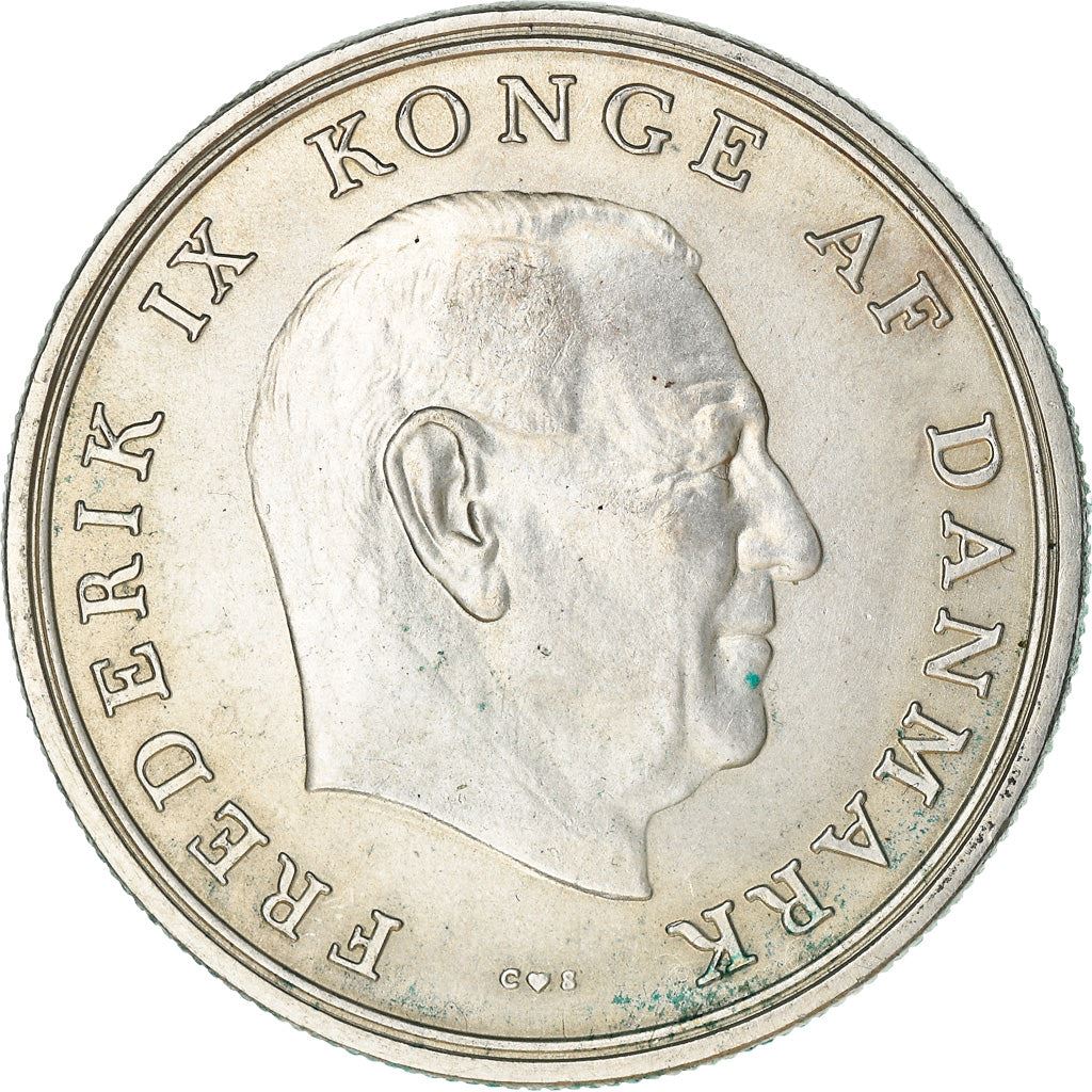 Denmark | 5 Kroner Coin | Silver | Wedding of Princess Anne Marie | KM:854 | 1964
