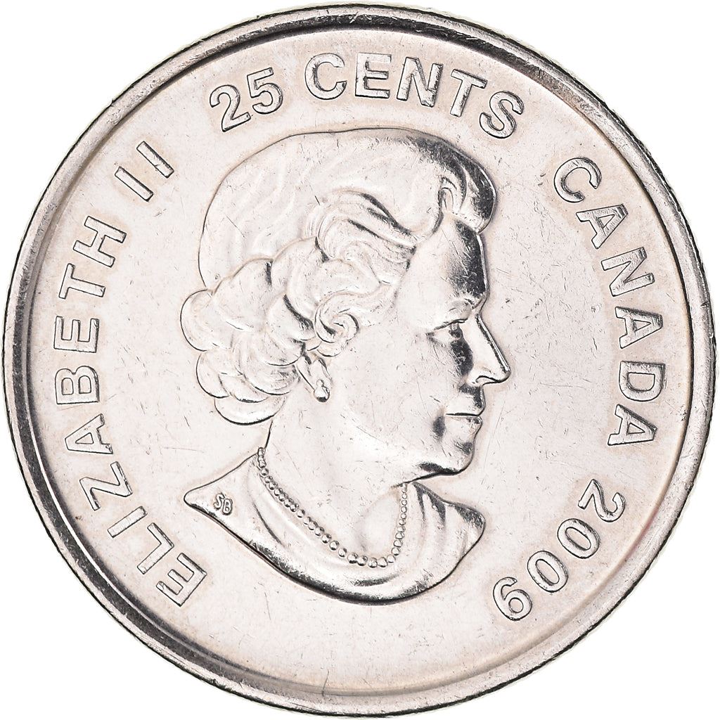 Canada | 25 Cents Coin | Nickel plated steel | Hockey | KM:1063 | 2009