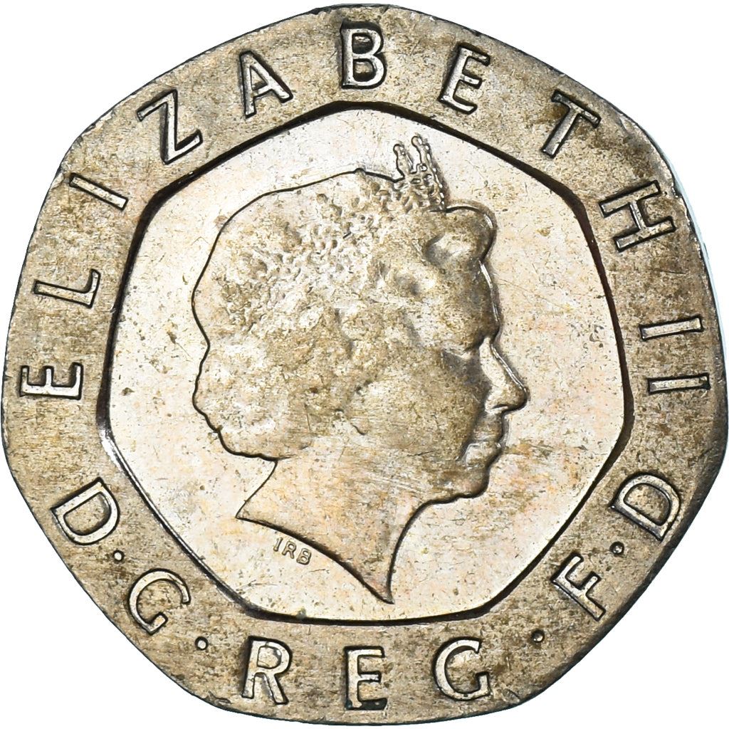 United Kingdom | 20 Pence Coin | Tudor Rose | Km:990 | 1998 - 2008