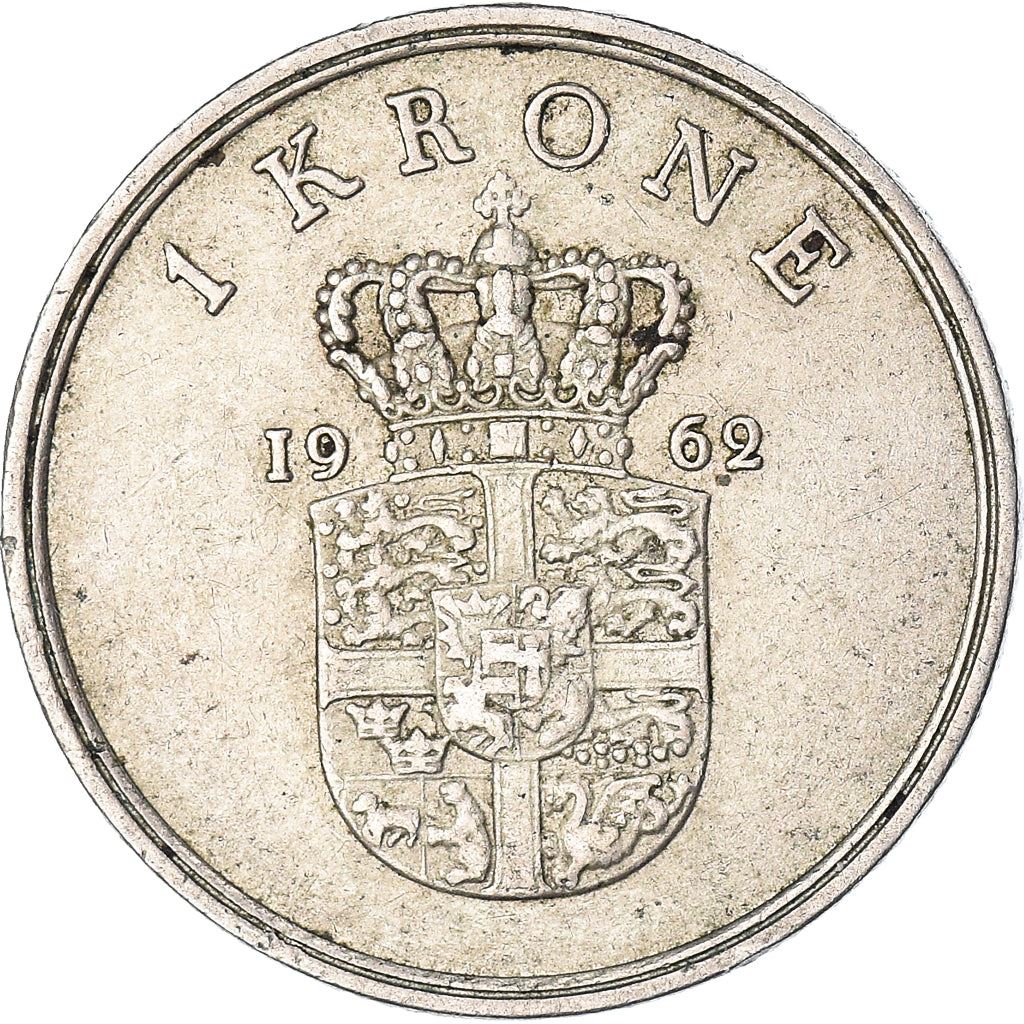 Denmark | 1 Krone Coin | Frederik IX | Km:851 | 1960 - 1972