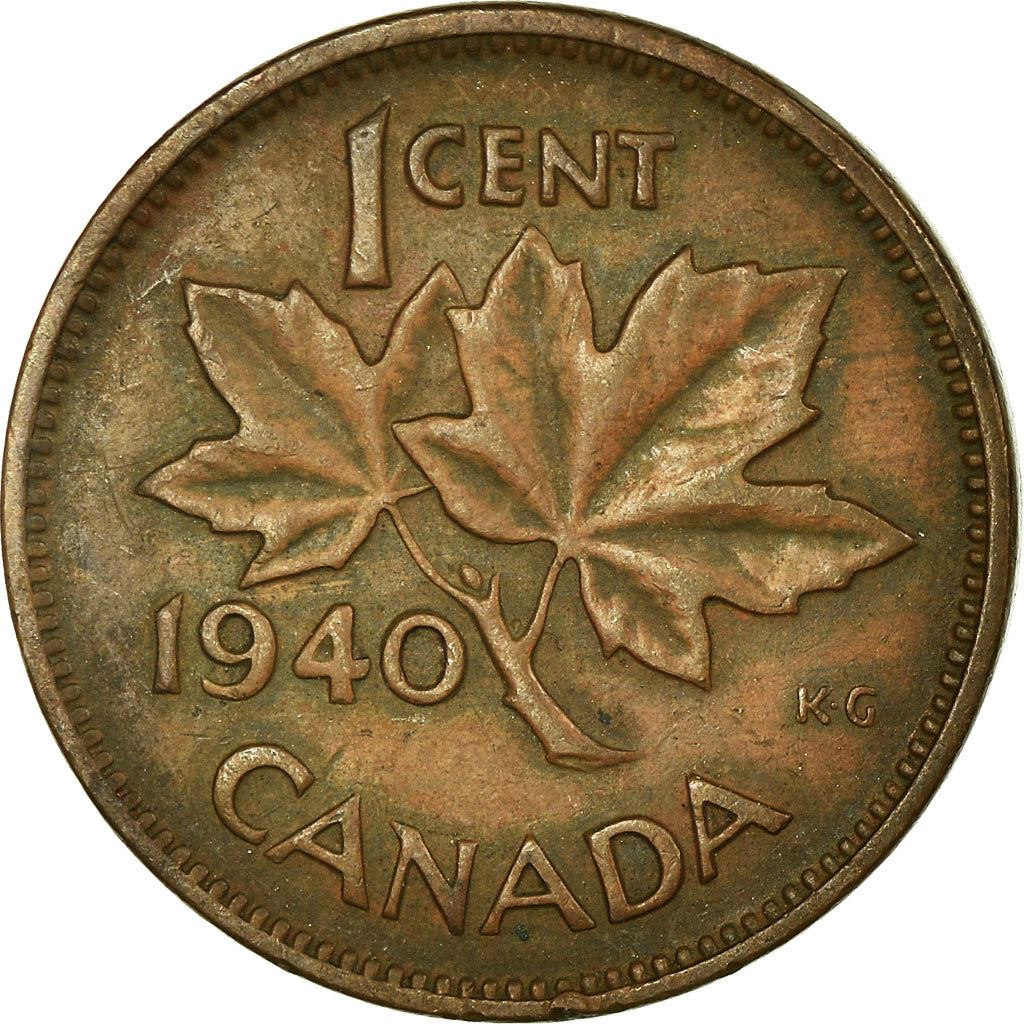 Canada | 1 Cent Coin | Bronze | KM:32 | 1937-1947