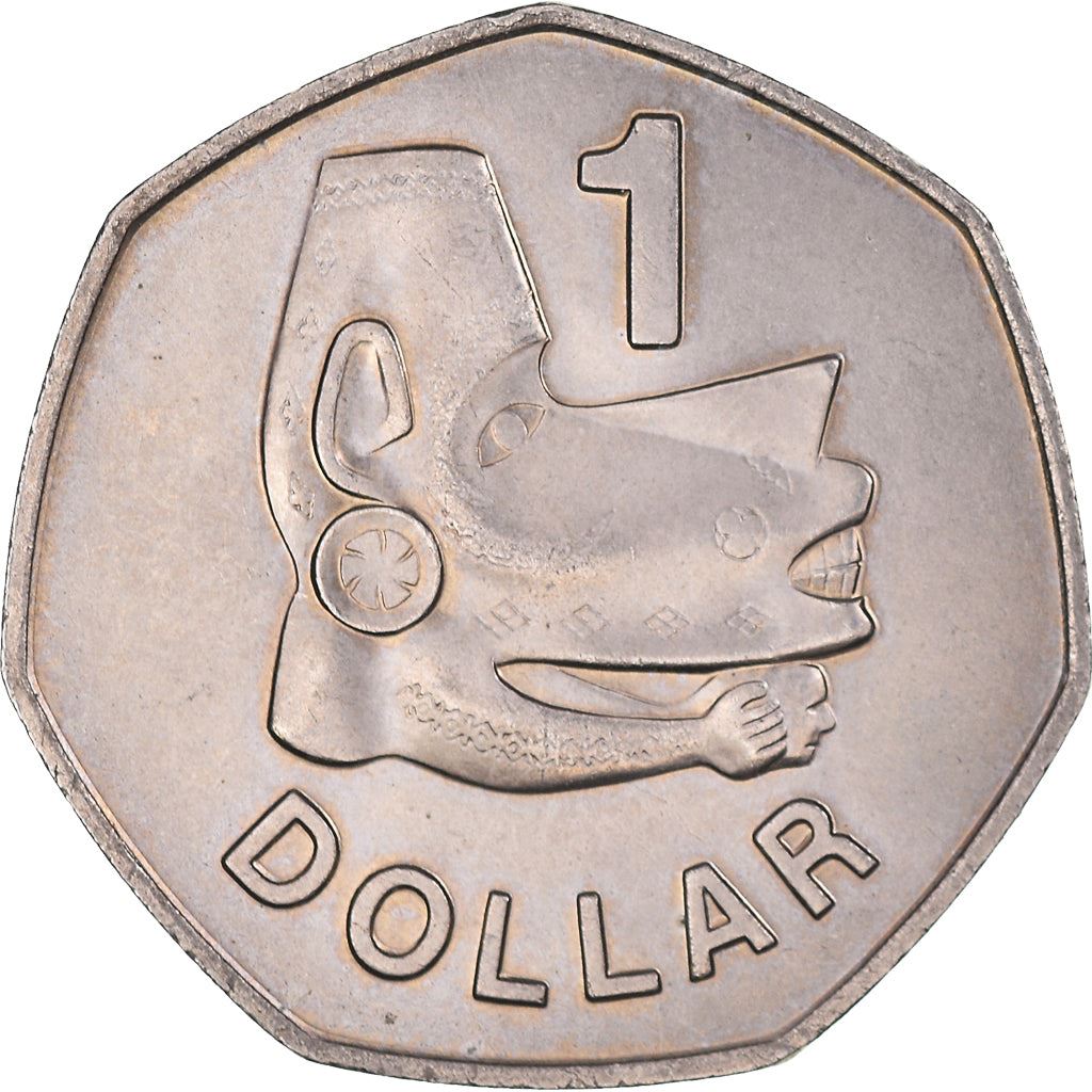 Salomonøyene | 1 Dollar Mynt | Elizabeth II | Nusu-Nusu | Havånd | Km:6 | 1977 - 1983