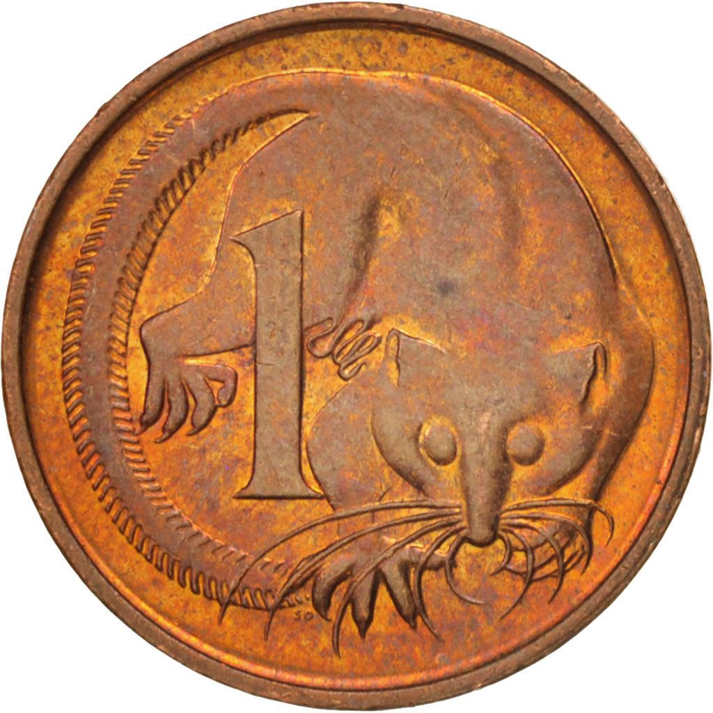 Australia | 1 Cent Coin | Feather-tailed Glider | Km:78 | 1985 - 1991