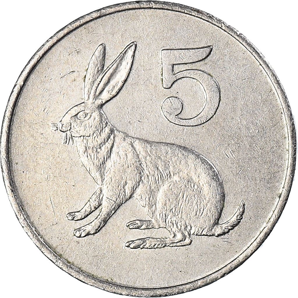 Zimbabwe | 5 Cents Coin | Scrub hare | Km:2 | 1980 - 1999