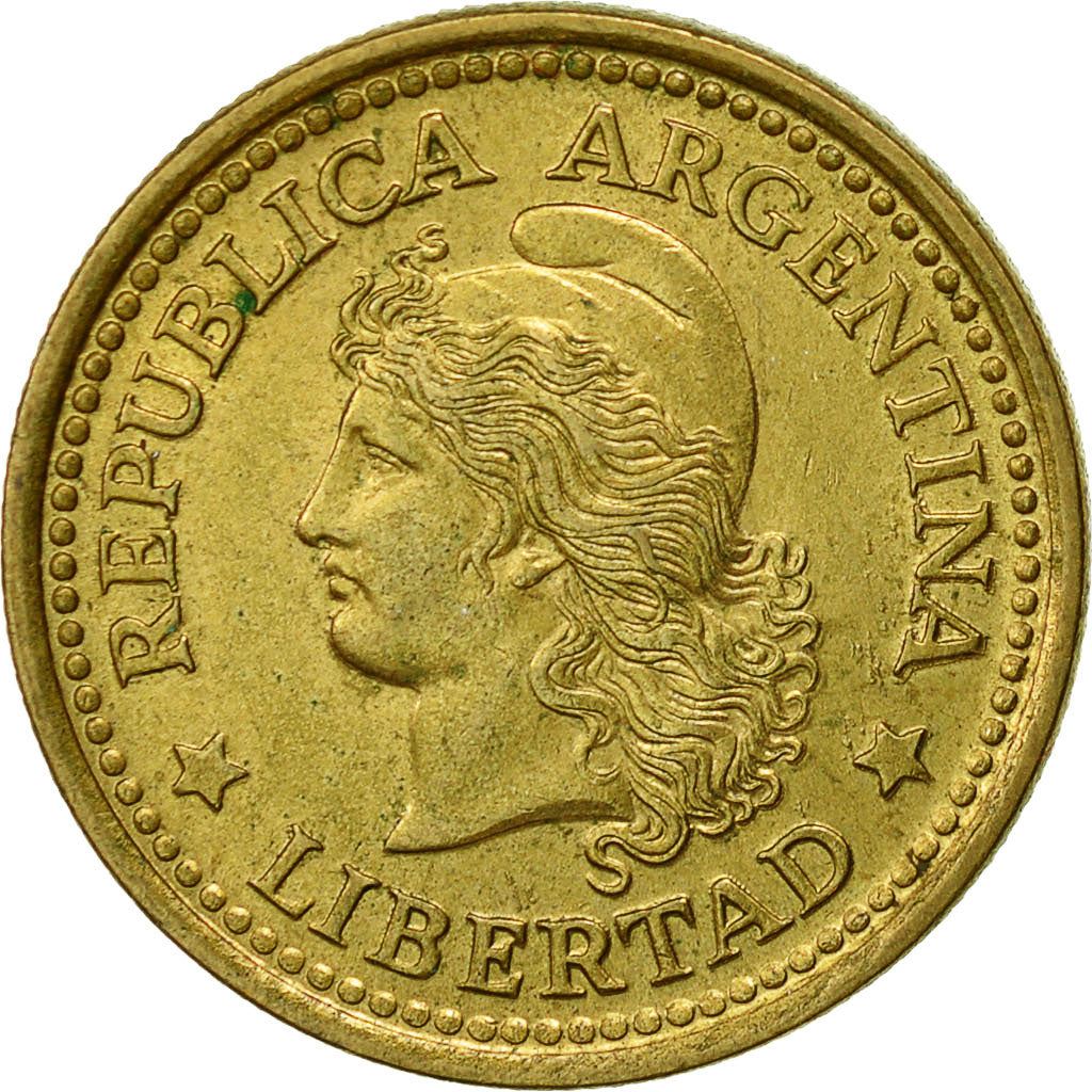 Moneta Argentina 50 Centavos | Oudine | Cappello frigio | KM68 | 1970 - 1976