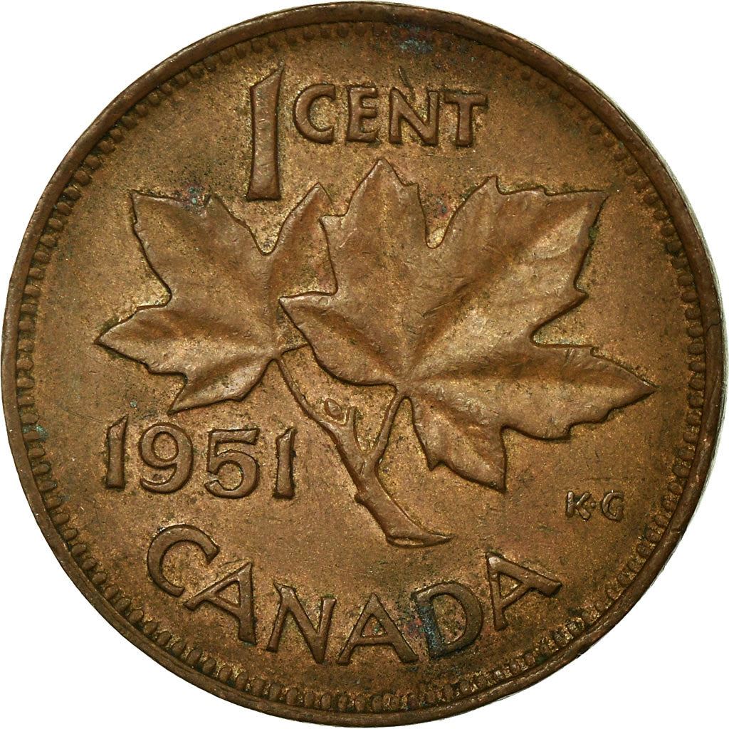 Canada | 1 Cent Coin | Bronze | without ET IND:IMP: | KM:41 | 1948-1952