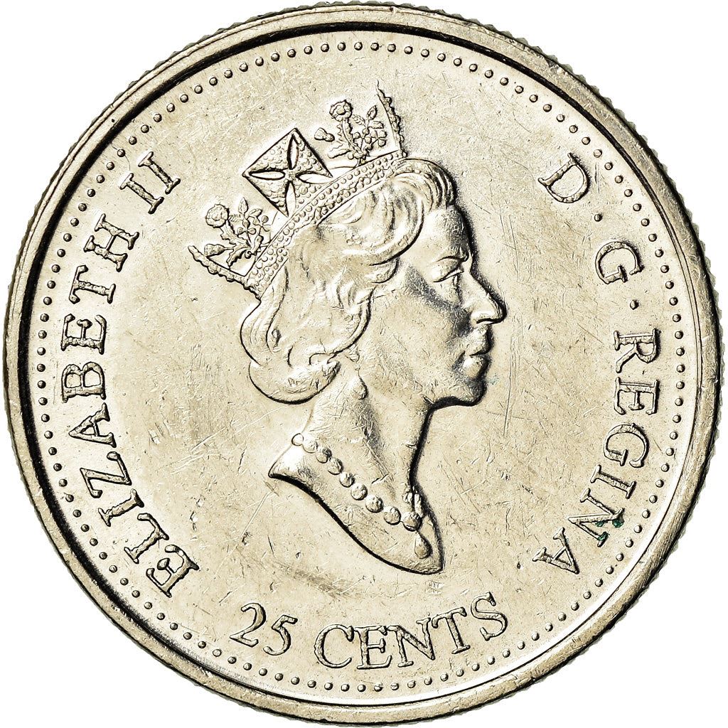 Canada | 25 Cents Coin | Geometrical Shapes | Nickel | KM:353 | 1999