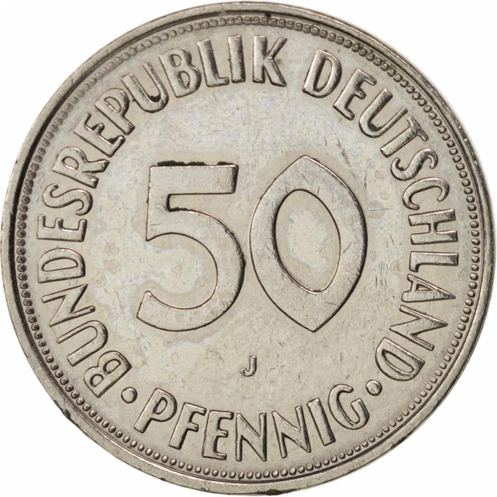 Germany 50 Pfennig Coin | Oak Planting | KM109 | 1950 - 2001