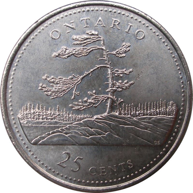 Canada | 25 Cents Coin | Ontario | Nickel | KM:223 | 1992