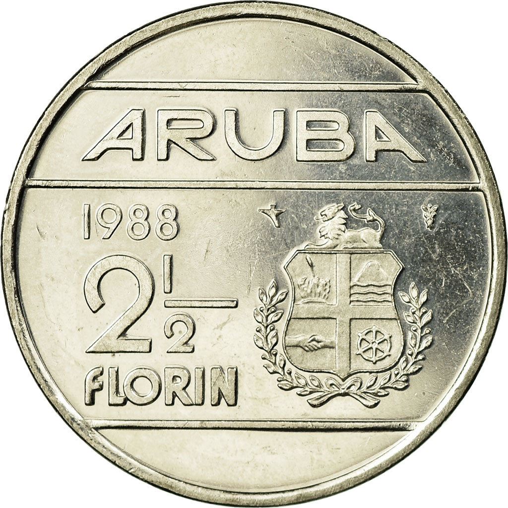 Aruba 2.5 Florin Coin | Queen Beatrix | KM6 | 1986 - 2013