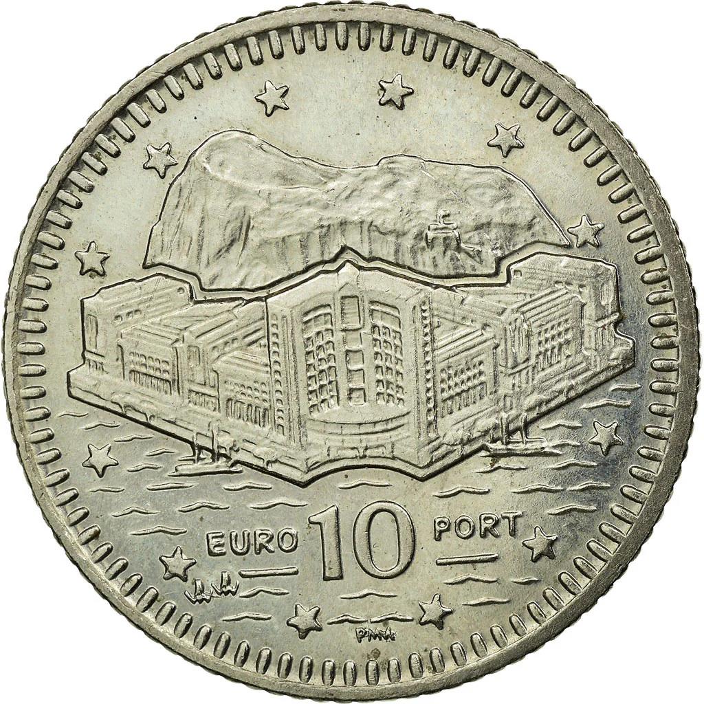 Gibraltar | Moneda de 10 peniques | Reina Isabel II | KM776 | 1998 - 2003