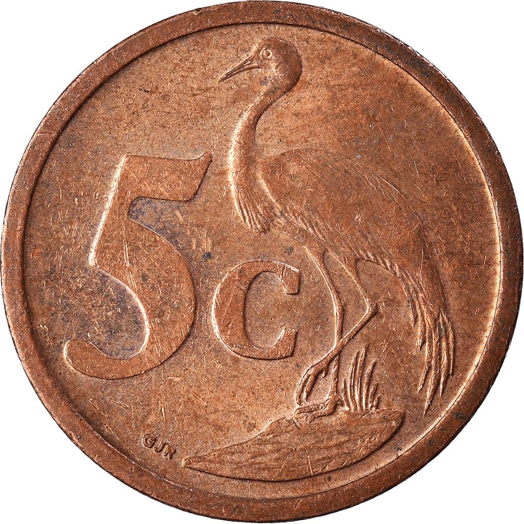 South Africa 5 Cents Afrikaans Legend - Suid-Afrika Coin KM340 2007