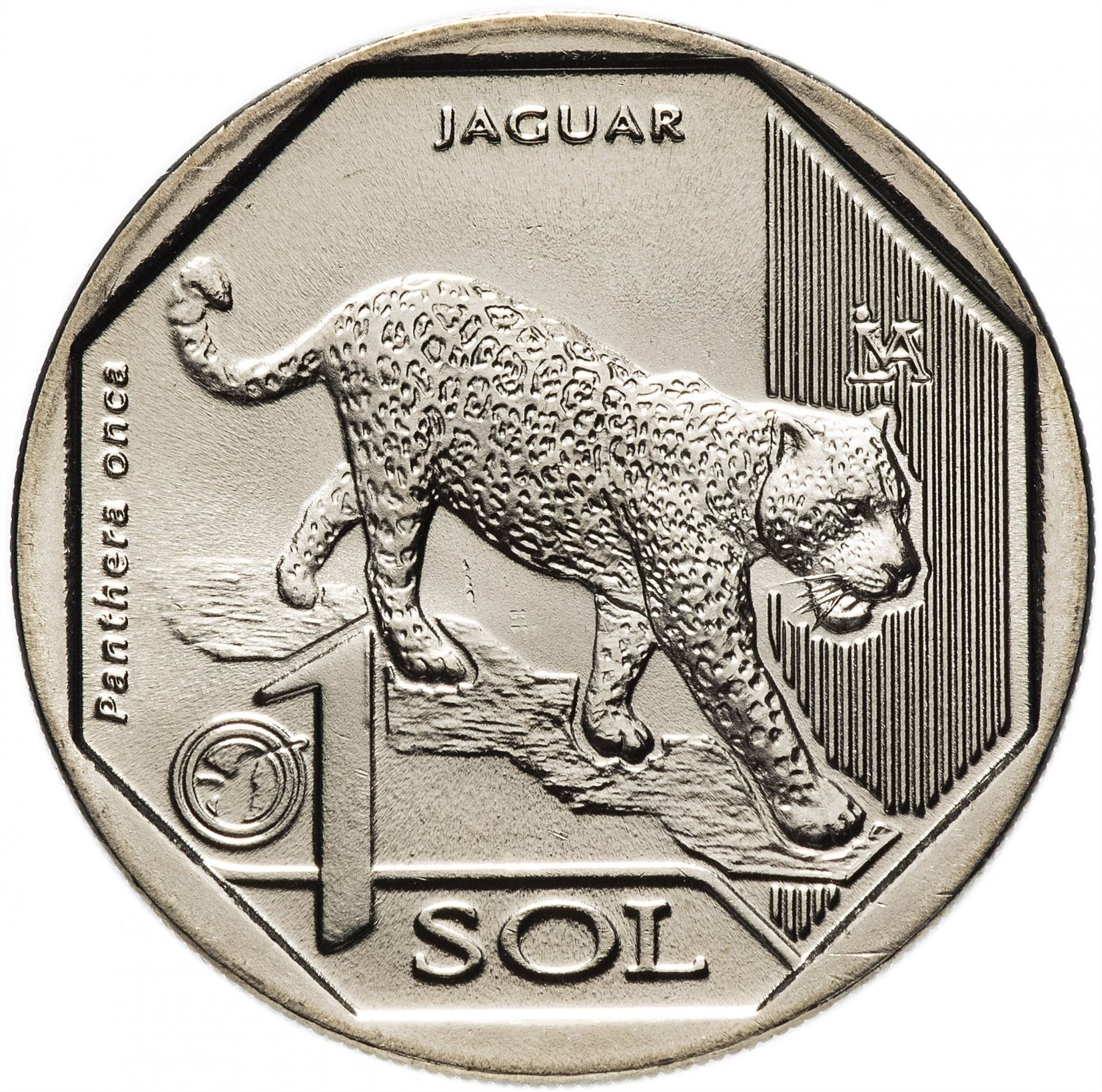 Peru | 1 Sol Coin | Jaguar | Km:411 | 2018