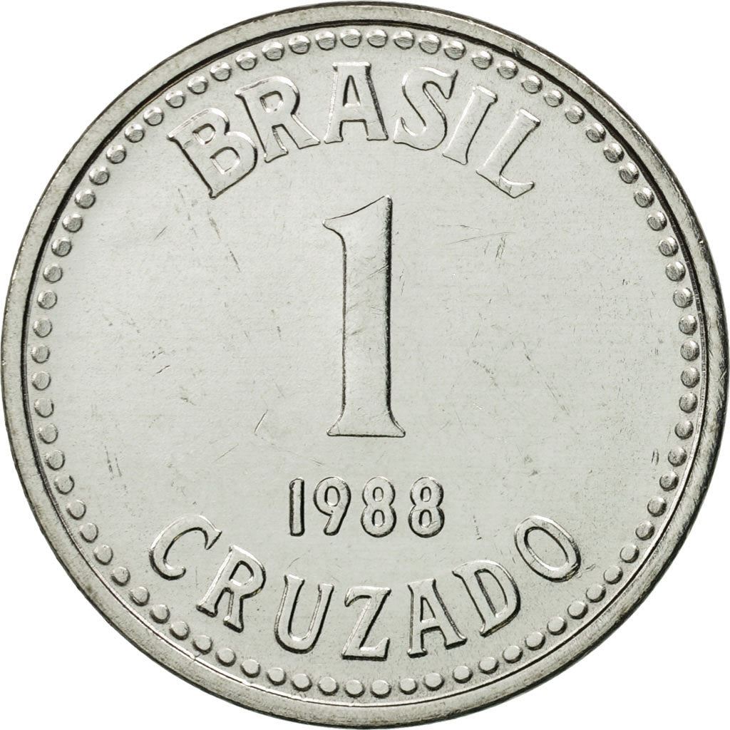 Brazil | 1 Cruzado Coin | Star | Km:605 | 1986 - 1988
