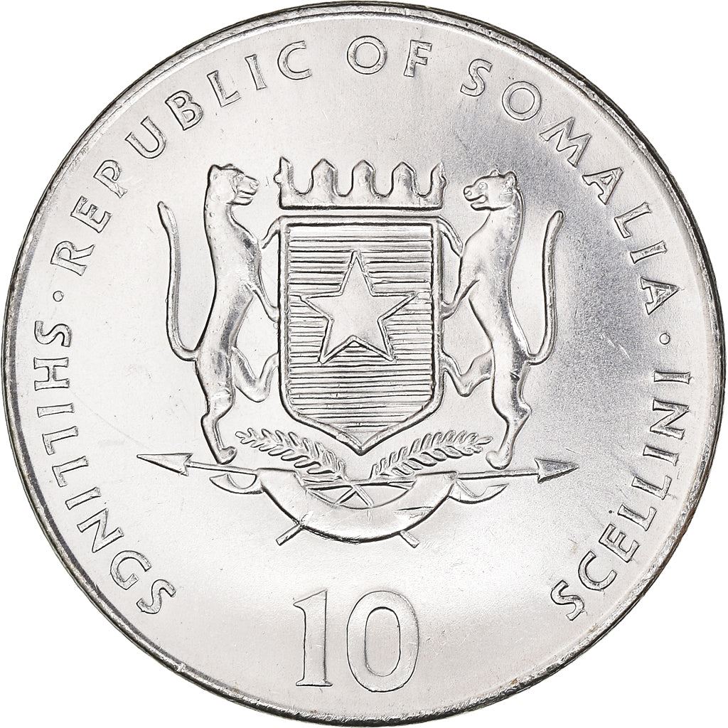 Somalia | 10 Shillings Coin | Goat | Chinese Zodiac | KM:97 | 2000
