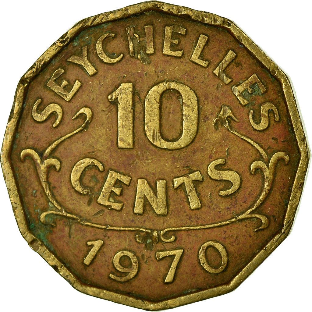 Seychelles | 10 Cents Coin | Elizabeth II | Km:10 | 1953 - 1974